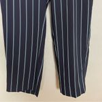 Banana Republic NWT Avery Pants Striped Navy Blue Mid Rise Ankle Length Size 8 Photo 5