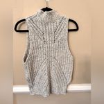 Anthropologie  Blue/White‎ Sleeveless Sweater  Size L Photo 2