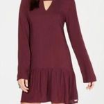 Hurley Cabo Cutout Drop-Waist Dress Wine Color Photo 0