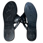 ✨ Dexter Womens striped plastic thong sandals✨ Black Size 10 Photo 2