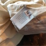 Proenza Schouler  Textured Off-White Dress 10 Cotton Silk Peplum Handkerchief Hem Photo 9