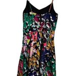 J.Crew  Multicolored Brushstroke Silk Floral Abstract Sleeveless Dress Size 00 Photo 3