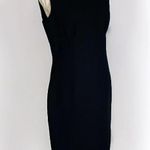 Liz Claiborne Liz Clairbone black sheat dress with tie detail size 8 Photo 6