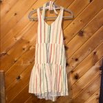 American Eagle Serape multicolor Stripe Halter Dress Photo 1