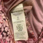 Athleta Ultimate Printed Women’s Bra Pink Leopard Print Activewear Size XS Photo 5