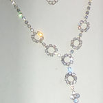 Elegant Silver Tone CZ Rhinestone Formal Boho Necklace Photo 0