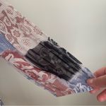 Wilfred EUC Aritzia Round Neck Long Sleeve Patchwork Mini Dress Size L Photo 5