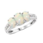NWOT opal ring Silver Size 6 Photo 1
