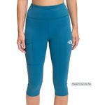 The North Face  Leggings Womens Medium Blue Movmynt Capris Pants Pockets Photo 9