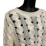 Willow & Clay  Ivory Chunky Cable Knit Sweater Photo 1