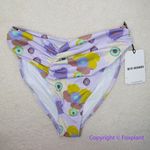 NEW Beth‎ Richards Delray 70’s Floral Bikini Bottoms, purple, size S Purple Photo 2