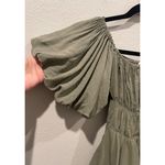 Princess Polly Olive Green Short Balloon Sleeve Mini Dress Photo 3