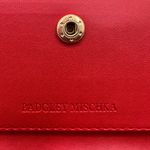 Badgley Mischka  Womens Vegan Leather Long Card Holder Wallet Red Quilted NWT Photo 5