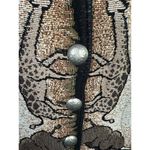 Vintage Painted Pony Jacket Womens Medium Jungle Safari Button Animals Zebra Photo 2