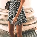 Privacy Please Checkered Gingham Wrap Dress Photo 0