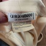 Giorgio Armani Vtg ‎ Pants Italy Taupe Straight Leg Trousers Bow Pants 27X30 Photo 5
