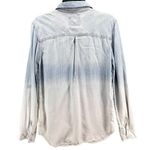 Rails Shirt Womens XS Blue Light Wash Ombre Tencel Denim Snap Front Lightweight Photo 3
