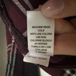 LA Hearts  Flannel Shirt Women's Medium Burgundy Black Plaid Long Sleeve Pacsun Photo 3