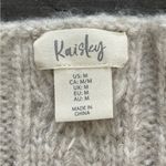 Kaisely Kaisley v neck cropped cable knit sweater vest beige size M NWT Photo 5