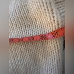 BiBi Cream Oversized Chunky Sweater with Colorful Floral Embroidery NWOT Pink Size M Photo 6