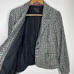 Nina Mclemore Textured Blazer Jacket Size 8 Viscose Silk Work Career Photo 2