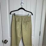 We Wore What  revolve faux leather green‎ oat kick flare pants size 27 minimalist Photo 5