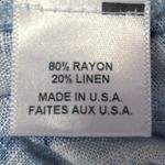 Misa  Lilian Blue White Floral Ruffle Embroidered Tiered Mini Blouson Dress Sz L Photo 7