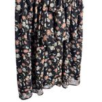 RSQ Women’s black floral spaghetti strap tie back mini chiffon dress size medium Photo 8