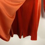 Urban Outfitters Velvet Romper Dress Rust Orange Long Sleeve Drawstring Womens M Photo 1