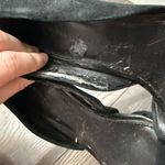 Banana Republic Women’s 7 Black Faux Suede Point Toe Heels Photo 2