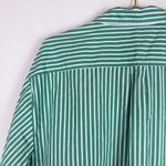 J. Crew Relaxed Cotton Button Up‎ Shirt Green Striped Size XL Photo 7