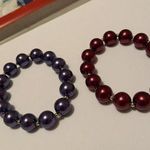 Lot Of 2 Women’s Stretchy Costume Beaded Bracelets Photo 0
