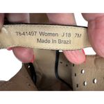 Johnston & Murphy Braley Perf Wedge Black Peep Toe Cage Sandals 7M Preppy Photo 4