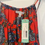 Collective Concepts  Krissa Keyhole Halter Blouse Red Sleeveless Large NWT Photo 3