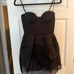 Oh Polly Black Corset Dress Photo 3