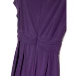 Jessica Howard  Purple Midi Cocktail Dress Petites Cowl Neck Womens Size 4P Photo 5