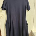 Zenana Premium Navy Blue Short Sleeve T Shirt Dress 1X Photo 1