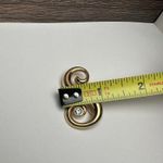 Monet Rhinestone Letter / Initial S Signed Gold Tone Brooch Pin Photo 1