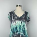 143 Story  by Line Up Womens Tie Dye Casual Dress Size S Gray Blue Green Boho Photo 1