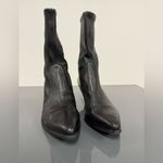 Stuart Weitzman  Kitten Heel Boots Black Leather Booties EU 39 Photo 1