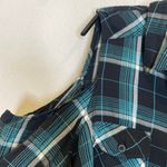 Torrid Plaid Cold Shoulder Long Sleeve Button Down Shirt EUC Sz 2X Cotton Photo 4