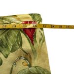 Rafael Linen Blend Yellow Tropical Floral Skirt Size 12 Beading Cruise Hawaiian Photo 2