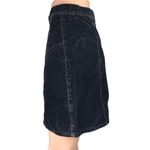 ASOS Design Blue Velvet Velour Mini Straight Pencil Denim Jeans Skirt Size 6 Photo 1