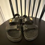 Steve Madden Mona black strap leather sandals size 6 Photo 4