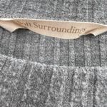 Soft Surroundings  Grey Ribbed Top Size‎ XL Photo 2