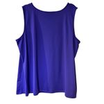 Catherines  Tank Top Cami Purple SZ 3X Cottage Core Boho Liquid Knit Minimalist Photo 5