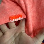 Superdry  MEDIUM Orange Tee Shirt T-Shirt Fitted Short Sleeve Japanese Glitter Photo 4
