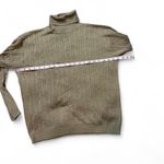 Barry Bricken Silk Turtleneck Sweater Green Photo 6