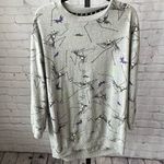 Tim Burton The Nightmare Before Christmas Crew Neck Tunic Sweater Size Medium Gray Photo 0