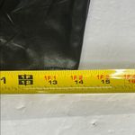 Wild Fable faux leather Black corset Crop Top zip back M concert festival party Photo 10